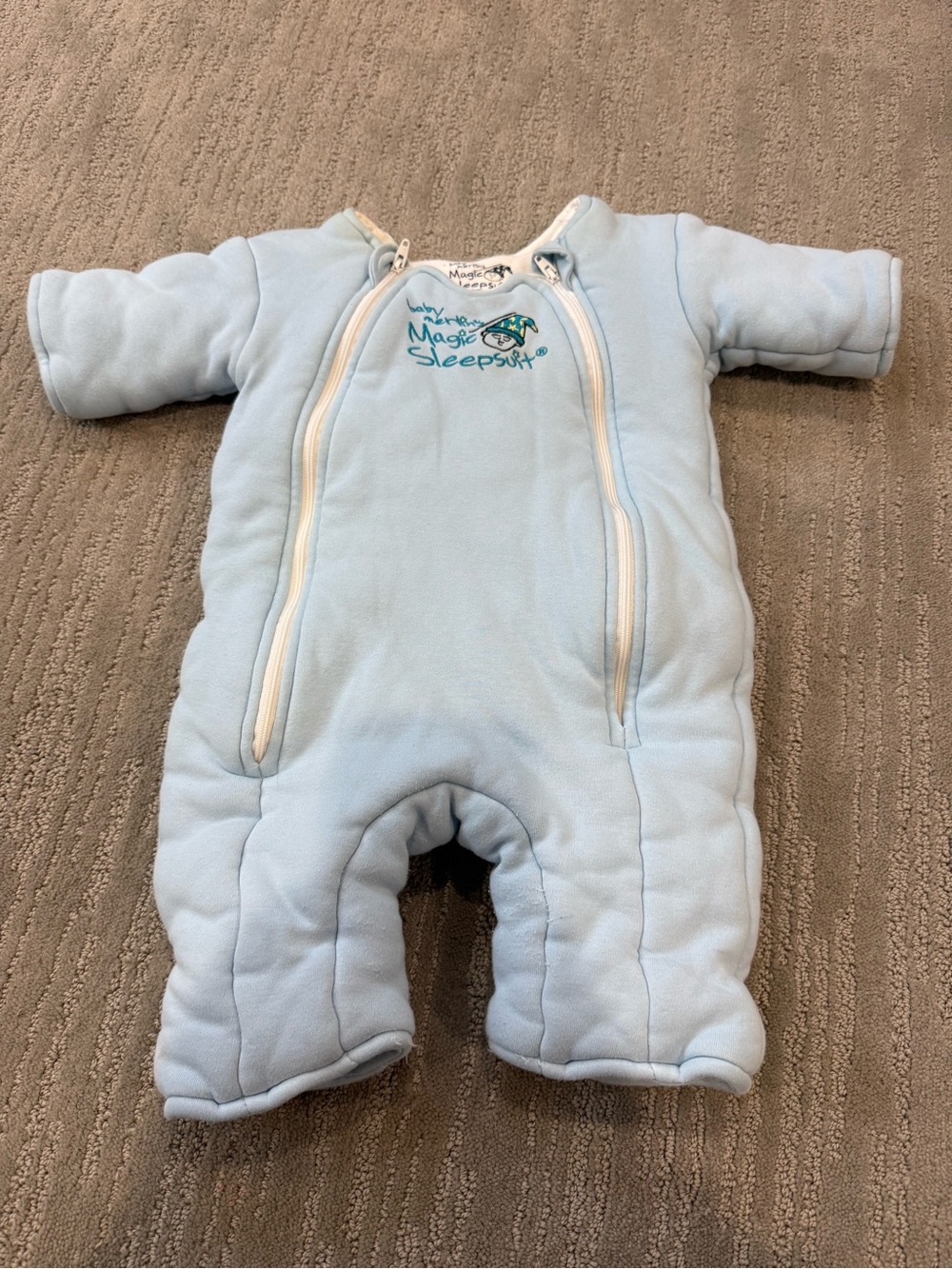 Baby Merlin’s Magic Sleepsuit Blue Large 6-9 Months Weighted Sleep Suit